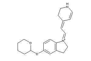 Image of 1-[2-(2,3-dihydro-1H-pyridin-4-ylidene)ethylidene]-5-tetrahydropyran-2-yloxy-indolin-1-ium