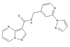 N-[(2-pyrazol-1-yl-4-pyridyl)methyl]pyrazolo[1,5-a]pyrimidine-3-carboxamide