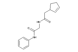 2-[(2-cyclopent-2-en-1-ylacetyl)amino]-N-phenyl-acetamide