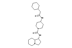 4-[(2-cyclohexylacetyl)amino]-N-indolizidin-1-yl-piperidine-1-carboxamide