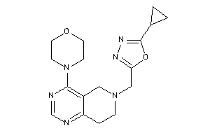 4-[6-[(5-cyclopropyl-1,3,4-oxadiazol-2-yl)methyl]-7,8-dihydro-5H-pyrido[4,3-d]pyrimidin-4-yl]morpholine