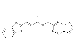Image of 3-(1,3-benzoxazol-2-yl)acrylic Acid Furo[2,3-d]pyrimidin-2-ylmethyl Ester
