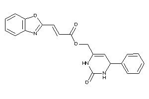 3-(1,3-benzoxazol-2-yl)acrylic Acid (2-keto-4-phenyl-3,4-dihydro-1H-pyrimidin-6-yl)methyl Ester