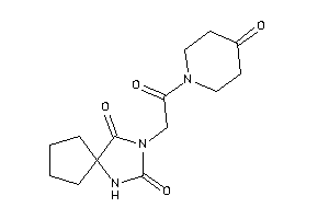 3-[2-keto-2-(4-ketopiperidino)ethyl]-1,3-diazaspiro[4.4]nonane-2,4-quinone
