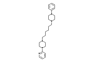 1-phenyl-4-[6-[4-(2-pyridyl)piperazino]hexyl]piperazine