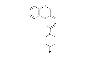 4-[2-keto-2-(4-ketopiperidino)ethyl]-1,4-benzoxazin-3-one