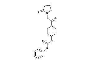 1-[1-[2-(4-ketothiazolidin-3-yl)acetyl]-4-piperidyl]-3-phenyl-urea