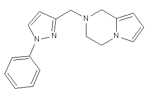 2-[(1-phenylpyrazol-3-yl)methyl]-3,4-dihydro-1H-pyrrolo[1,2-a]pyrazine