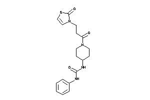 1-[1-[3-(2-keto-4-thiazolin-3-yl)propanoyl]-4-piperidyl]-3-phenyl-urea