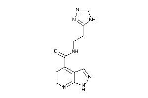 Image of N-[2-(4H-1,2,4-triazol-3-yl)ethyl]-1H-pyrazolo[3,4-b]pyridine-4-carboxamide