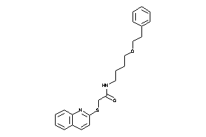 N-(4-phenethyloxybutyl)-2-(2-quinolylthio)acetamide