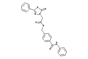 2-(2-keto-5-phenyl-1,3,4-oxadiazol-3-yl)acetic Acid [4-(phenylcarbamoyl)benzyl] Ester