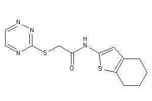 N-(4,5,6,7-tetrahydrobenzothiophen-2-yl)-2-(1,2,4-triazin-3-ylthio)acetamide