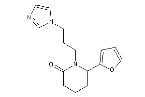 6-(2-furyl)-1-(3-imidazol-1-ylpropyl)-2-piperidone