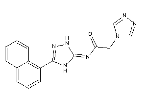N-[3-(1-naphthyl)-1,4-dihydro-1,2,4-triazol-5-ylidene]-2-(1,2,4-triazol-4-yl)acetamide