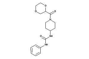 1-[1-(1,4-dioxane-2-carbonyl)-4-piperidyl]-3-phenyl-urea