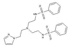 N-[2-[2-(benzenesulfonamido)ethyl-(2-pyrazol-1-ylethyl)amino]ethyl]benzenesulfonamide