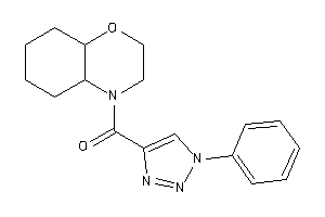 2,3,4a,5,6,7,8,8a-octahydrobenzo[b][1,4]oxazin-4-yl-(1-phenyltriazol-4-yl)methanone