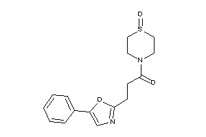 1-(1-keto-1,4-thiazinan-4-yl)-3-(5-phenyloxazol-2-yl)propan-1-one