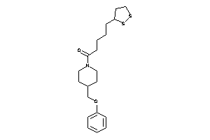 5-(dithiolan-3-yl)-1-[4-(phenoxymethyl)piperidino]pentan-1-one