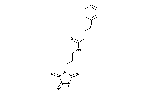 3-phenoxy-N-[3-(2,4,5-triketoimidazolidin-1-yl)propyl]propionamide