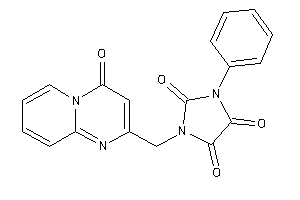 Image of 1-[(4-ketopyrido[1,2-a]pyrimidin-2-yl)methyl]-3-phenyl-imidazolidine-2,4,5-trione