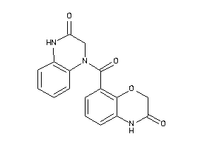 8-(3-keto-2,4-dihydroquinoxaline-1-carbonyl)-4H-1,4-benzoxazin-3-one