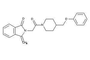 2-[2-keto-2-[4-(phenoxymethyl)piperidino]ethyl]-3-methylene-isoindolin-1-one