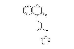 N-isoxazol-3-yl-3-(3-keto-1,4-benzoxazin-4-yl)propionamide