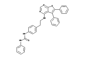 1-[4-[2-[(5,6-diphenylfuro[2,3-d]pyrimidin-4-yl)amino]ethyl]phenyl]-3-phenyl-urea