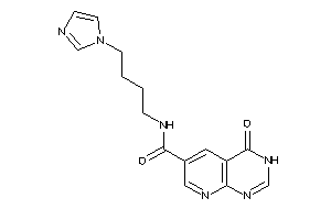 Image of N-(4-imidazol-1-ylbutyl)-4-keto-3H-pyrido[2,3-d]pyrimidine-6-carboxamide