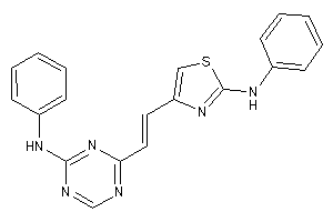 [4-[2-(4-anilino-s-triazin-2-yl)vinyl]thiazol-2-yl]-phenyl-amine