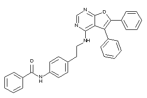 N-[4-[2-[(5,6-diphenylfuro[2,3-d]pyrimidin-4-yl)amino]ethyl]phenyl]benzamide