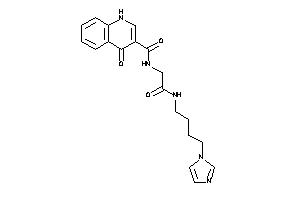 N-[2-(4-imidazol-1-ylbutylamino)-2-keto-ethyl]-4-keto-1H-quinoline-3-carboxamide