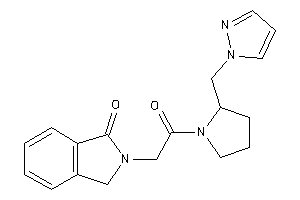 2-[2-keto-2-[2-(pyrazol-1-ylmethyl)pyrrolidino]ethyl]isoindolin-1-one