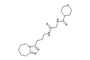 N-[2-keto-2-[3-(6,7,8,9-tetrahydro-5H-[1,2,4]triazolo[4,3-a]azepin-3-yl)propylamino]ethyl]tetrahydropyran-4-carboxamide