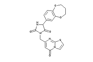 5-(3,4-dihydro-2H-1,5-benzodioxepin-7-yl)-3-[(5-ketothiazolo[3,2-a]pyrimidin-7-yl)methyl]hydantoin