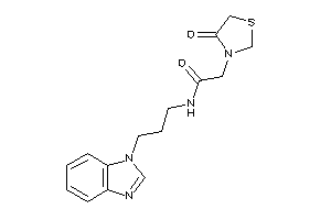 N-[3-(benzimidazol-1-yl)propyl]-2-(4-ketothiazolidin-3-yl)acetamide