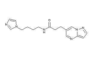 N-(4-imidazol-1-ylbutyl)-3-pyrazolo[1,5-a]pyrimidin-6-yl-propionamide