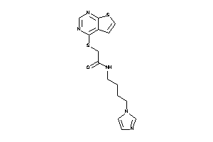 N-(4-imidazol-1-ylbutyl)-2-(thieno[2,3-d]pyrimidin-4-ylthio)acetamide