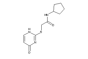 N-cyclopentyl-2-[(4-keto-1H-pyrimidin-2-yl)thio]acetamide