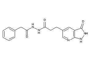 3-(3-keto-1,2-dihydropyrazolo[3,4-b]pyridin-5-yl)-N'-(2-phenylacetyl)propionohydrazide