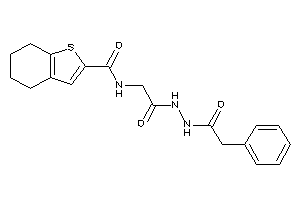 N-[2-keto-2-[N'-(2-phenylacetyl)hydrazino]ethyl]-4,5,6,7-tetrahydrobenzothiophene-2-carboxamide