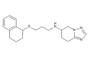 5,6,7,8-tetrahydro-[1,2,4]triazolo[1,5-a]pyridin-6-yl(3-tetralin-1-yloxypropyl)amine