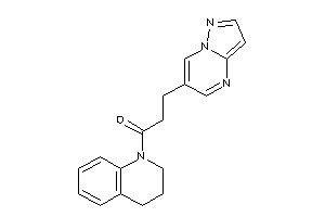 1-(3,4-dihydro-2H-quinolin-1-yl)-3-pyrazolo[1,5-a]pyrimidin-6-yl-propan-1-one