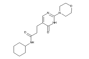 N-cyclohexyl-3-(6-keto-2-morpholino-1H-pyrimidin-5-yl)propionamide