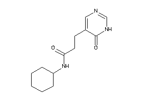 N-cyclohexyl-3-(6-keto-1H-pyrimidin-5-yl)propionamide