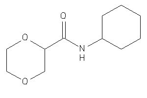 Image of N-cyclohexyl-1,4-dioxane-2-carboxamide