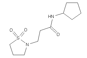 N-cyclopentyl-3-(1,1-diketo-1,2-thiazolidin-2-yl)propionamide