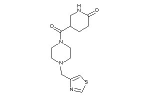 5-[4-(thiazol-4-ylmethyl)piperazine-1-carbonyl]-2-piperidone